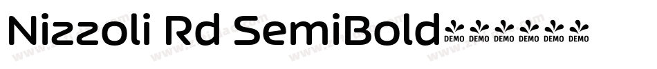 Nizzoli Rd SemiBold字体转换